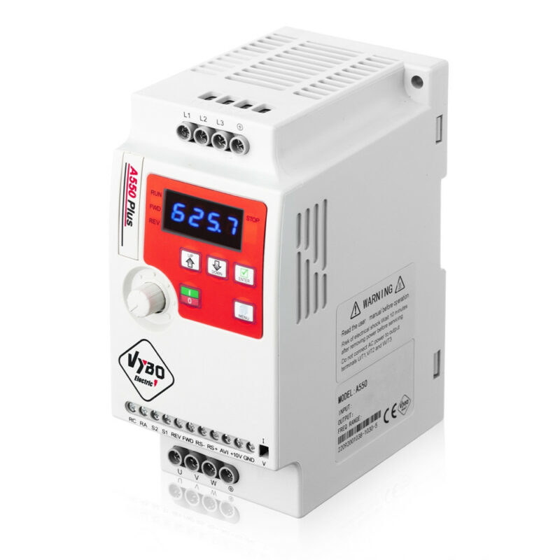 Frequentie omvormer 0,4kW 230V A550 Plus Verkoop VYBO Electric