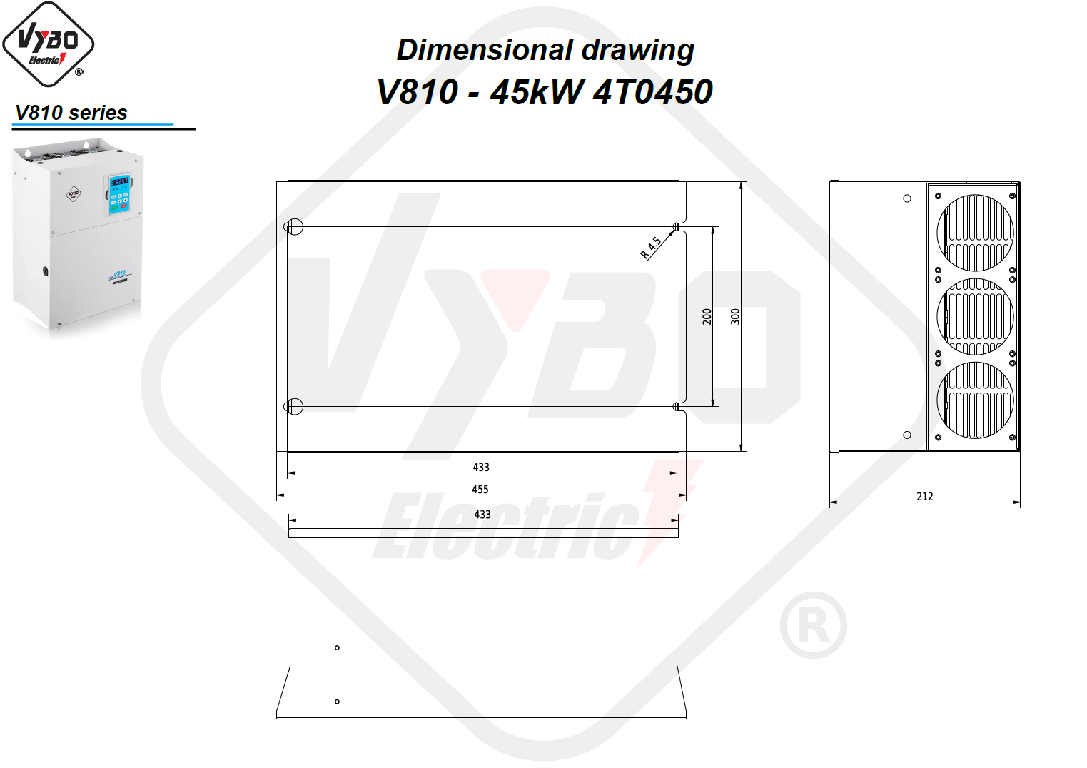 Maßzeichnung V810 4T0450