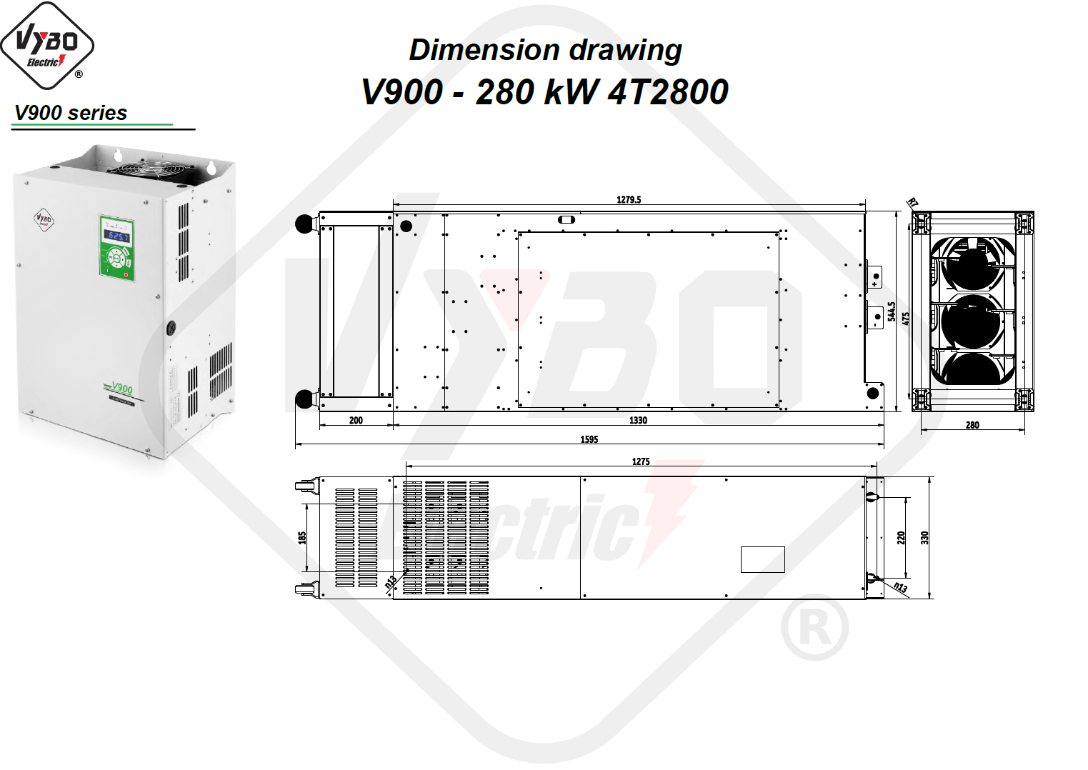 Maßzeichnung 4T2800